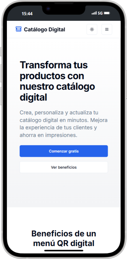 Catálogo Digital para productos